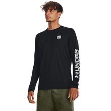 安德玛 UNDERARMOUR）秋冬Tech男子印花训练运动长袖T恤