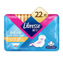 薇尔 Libresse VIA/薇尔卫生巾日用超薄小V巾190mm迷你极薄姨妈巾22片