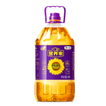 京东百亿补贴、Plus会员立减:营养家 食用油 黄金小黑葵葵花仁油3L 物理压榨一级 中粮福临门出品
