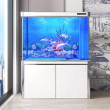 SUNSUN 森森 大型鱼缸超白玻璃水族箱客厅中型生态缸家用底过滤鱼缸免换水