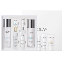 plus会员：OLAY 玉兰油 超抗小白瓶精华美白水乳防晒提亮抗糖护肤品套装*3件