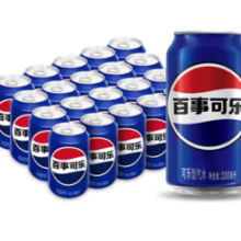PLUS会员！pepsi 百事 可乐 Pepsi 汽水 碳酸饮料 330ml*20听