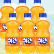 PLUS会员：芬达 碳酸饮料300ml 6瓶 含糖