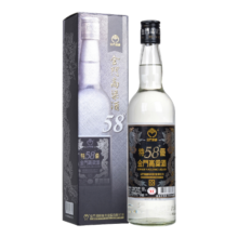 金门高粱酒 特优 黑标白金龙 清香型白酒 58度600ml 单瓶装 窖藏老酒