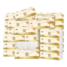 清风抽纸原木纯品3层100抽24包卫生纸家用面巾纸实惠装 100抽24包整箱