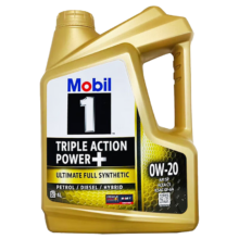 美孚（Mobil) 金装1号全合成机油 0W-20 4L/桶 SP级 亚太版