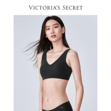 京东百亿补贴、plus：Victoria's Secret 维多利亚的秘密 薄杯无钢圈背心 54A2黑曜石果冻条 11216629 S