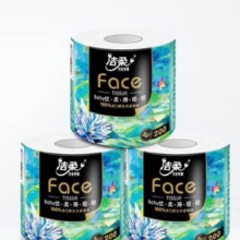洁柔 卷纸油画Face加厚4层200g20卷有芯卷筒纸整箱*2件