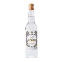 金门高粱酒 白金龙 58度 清香型白酒 500ml*6瓶 整箱装