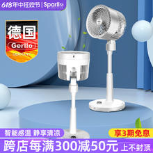 Gerllo 德国电风扇家用落地空气循环静音台式夏天床上电扇大风力摇头台扇