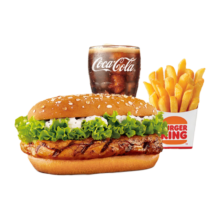 BURGER KING 汉堡王 果木风味鸡腿堡 3件套
