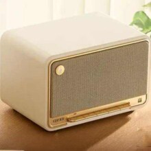 PLUS会员：漫步者（EDIFIER）M330 高品质复古蓝牙音箱 一体式大功率音响 家庭音响 桌面音响 户外音响 贝母白
