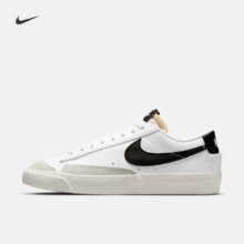 耐克（NIKE）官方BLAZER低帮女子运动鞋板鞋耐克开拓者皮面DC4769 102白色/黑/帆白/白色 36.5