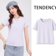 PLUS会员！JEANSWEST 真维斯 女士纯棉短袖t恤