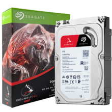 希捷(Seagate) NAS硬盘 4TB 256MB 7200转 PMR CMR垂直技术 网络存储 SATA 希捷酷狼PRO  ST4000NT001