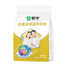 plus会员：蒙牛（MENGNIU）成人奶粉 多维高钙高铁奶粉 400g*4件