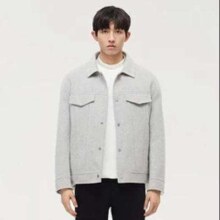 GXG 极简系列 男士纯羊毛短款大衣 GD1061433J