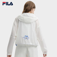 FILA 斐乐 UPF50+防晒衣丨FILA斐乐官方外套女2024夏季新款休闲宽松连帽上衣