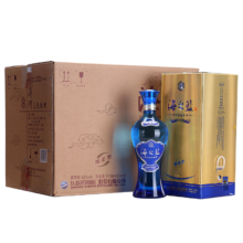 PLuS会员：洋河蓝色经典 海之蓝 浓香型白酒 42度 520mL 6瓶