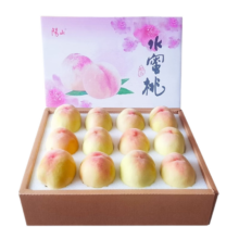 陇百味  无锡水蜜桃 3-5两 8个礼盒装 净重2.4斤
