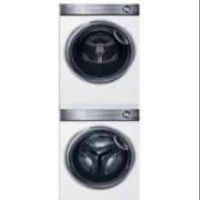 Haier 海尔 XQG100-BD14376LWU1+HGY100-F376WU1 云溪白系列洗烘一体 10KG