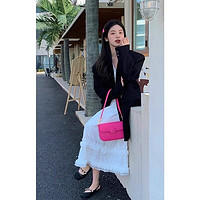 色西装外套小个子新款春秋韩版宽松休闲西服上衣女