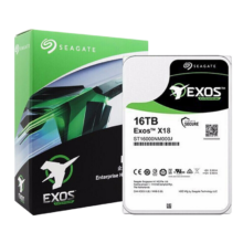 希捷（SEAGATE）企业级硬盘 16TB 256MB 7200RPM CMR垂直 SATA 希捷银河Exos X18系列 服务器硬盘