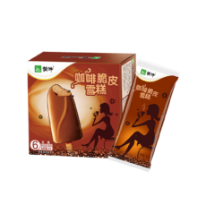 plus：蒙牛 咖啡脆皮口味雪糕60g*6支/盒 *10件
