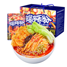 好欢螺（HAOHUANLUO） 加辣加臭螺蛳粉400g*3袋双倍腐竹酸辣柳州特产螺狮粉速食米粉 加臭加辣400g*6袋礼盒 加臭加辣
