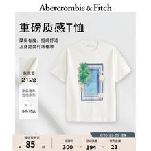 Abercrombie & Fitch 24春夏新款美式圆领短袖T恤357479-1