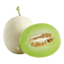 plus会员：京鲜生 山东玉菇甜瓜 2粒装 单果1kg起 净重2-2.5kg