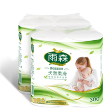 雨森（YUSEN）无芯卷纸天然柔滑6层150g*4卷大长卷卫生纸实芯厕纸源头直发包邮