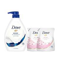 Dove 多芬 沐浴露 樱花持久留香大容量家庭装850g+200g*2 共1250g
