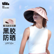 PLUS会员：蕉下（beneunder）遮阳帽女 芋灰粉