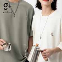 goldlion 金利来 g+ 男士印花短袖T恤