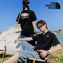 THE NORTH FACE 北面 情侣中性款纯棉短袖2024夏季新款男士透气运动上衣休闲T恤女