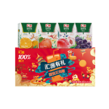 再降价、PLUS会员:汇源 100%果汁饮料 200ml*12盒