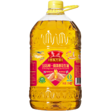 鲁花 食用油 5S物理压榨一级 香飘万家浓香花生油 5L＋凑单品