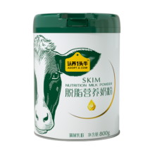 认养一头牛脱脂奶粉 成人 高钙高蛋白800g 中老年儿童青少年  送礼送长辈
