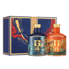 plus会员：舍得白酒 品味舍得白酒52度 神话人物（孙悟空&哪吒）挑战者礼盒装 52%vol 500mL 2瓶
