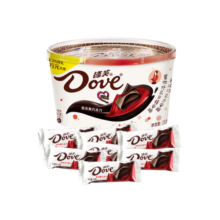 德芙（Dove）香浓黑巧克力分享碗装252g下午茶零食糖果礼物生日