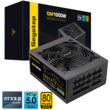 鑫谷（segotep）GM1000W ATX3.1金牌全模组电源（原生PCIE5.1接口/全电压/台式游戏电脑主机箱电源）