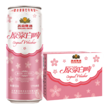 plus会员:燕京啤酒 桃花白啤 12度 原浆白啤500ml*12听*4件