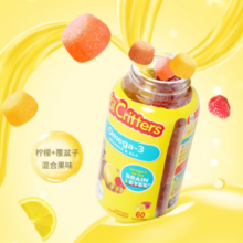 PLUS会员！L'il Critters 丽贵 儿童OMEGA-3鱼油含DHA软糖 60粒