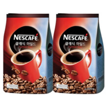 雀巢（Nestle） 韩国进口经典速溶咖啡 无蔗糖 500g*2袋