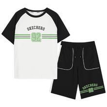 SKECHERS 斯凯奇 男女童短袖T恤短裤