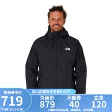 THE NORTH FACE 北面 TNF北面美版男款ANTORA RAIN防风透气连帽冲锋衣夹克 黑色 S