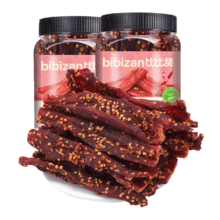 PLUS、首购、概率券：比比赞 风干鸡肉条鸡胸肉干 香辣味500g