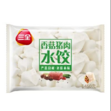 三全 经典升级灌汤水饺  品 香菇猪肉水饺 450g 拍10件