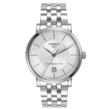 天梭（TISSOT）瑞士手表 卡森臻我系列机械男表 父亲节礼物T122.407.11.031.00